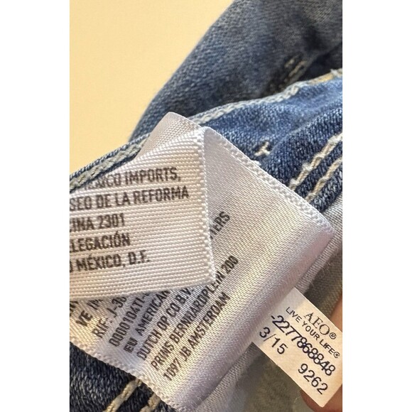 American Eagle Outfitters Women’s Y2K Low Rise Kick Boot Stretch Jeans Size 10 - Picture 11 of 11